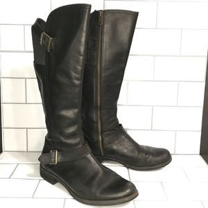 TIMBERLAND SAVIN HILL Size 9 Tall Black Zip Up Riding Boots; Preloved